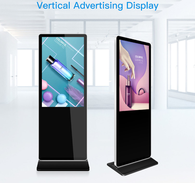 43 49 55 ίντσα LCD επιδείξεων διαφήμισης υψηλό φωτεινότητας ψηφιακό σύστημα σηματοδότησης 3 στάσεων πατωμάτων οθόνης υπαίθριο