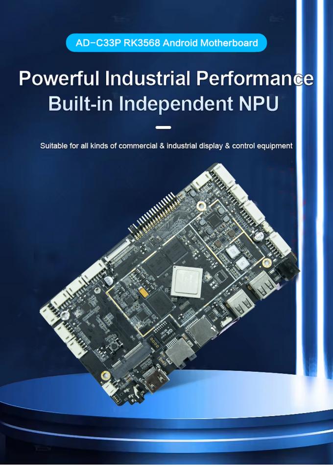 Ενσωματωμένη πλακέτα ARM RK3568 Android 11 OS για οθόνες αφής πολλαπλών σημείων και διάφορες επιλογές συνδεσιμότητας στο Internet 2