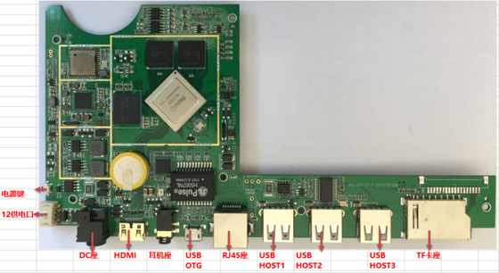 Επίδειξη RK3288 MIPI όλοι σε μια ενσωματωμένη κύρια συχνότητα DDR3 πινάκων φλοιός-A17 2.2GHz
