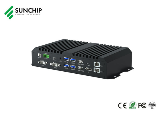 Μαύρο 8K RK3568 Edge Computing Device RS232 4K Media Player Box
