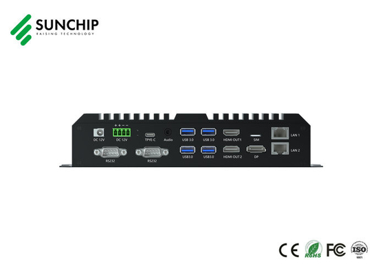 Sunchip Android 12 Media box RK3588 Industrial ARM Board 8K Octa Core Dual 1000M RS485 RS232 Edge υπολογιστικό κουτί παίχτη
