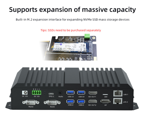 RK3588 8K Media Player Box Octa Core Android 12 Metal Box με διπλό LAN HD IN RS232 RS485