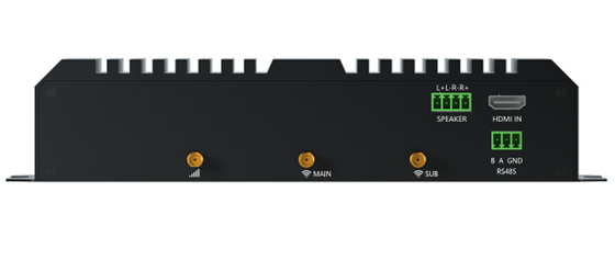 Μαύρο RK3588 Media Player Android 12 λειτουργικό σύστημα RS232 X2 RS485 USB X4 HD X2 LAN X2 DP Android Digital Signage Player Box
