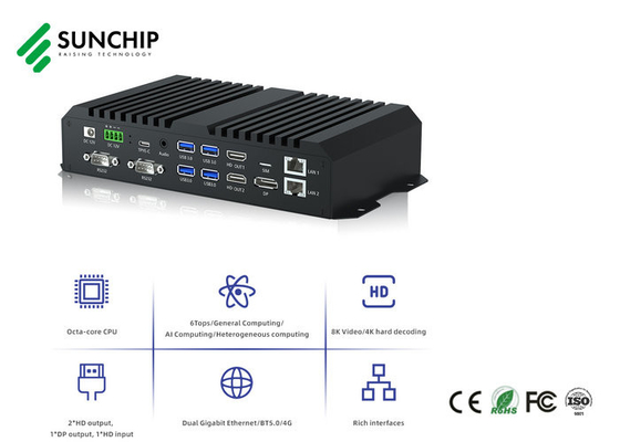 Προσαρμοσμένο ενσωματωμένο Android Digital Signage Media Player Box 4K HD για διαφήμιση LCD