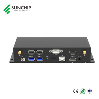 4K Android 11.0 Media Player για αναγνώριση προσώπου και ρομποτική με πολλαπλές διαδραστικές διεπαφές λειτουργίας και μεταλλικό περίβλημα