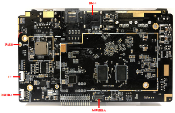 RK3568 Rockchip Motherboard Android 11 Embedded System Board με μνήμη USB GPIO UART I2C και DDR4